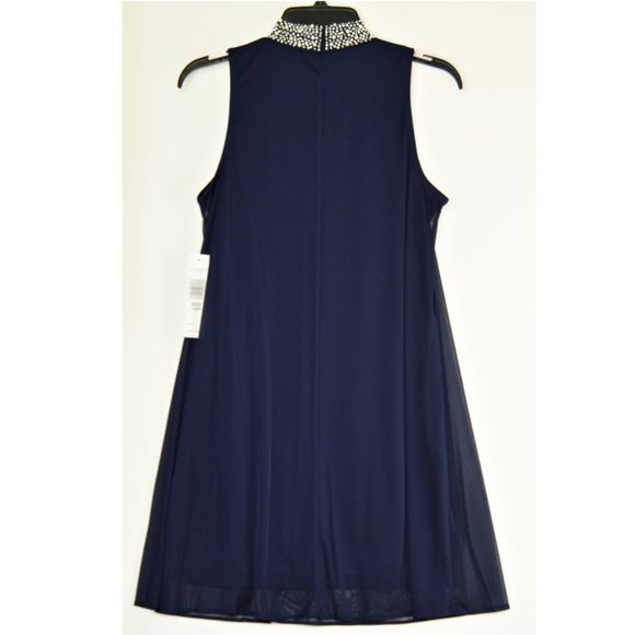 NWT Tiana B  A-line Dress With Beaded Neck - Picture 4 of 5